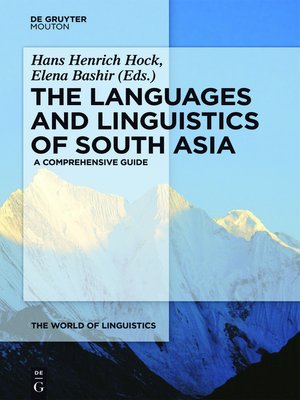 cover image of The Languages and Linguistics of South Asia